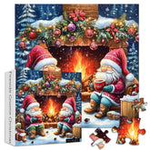 Fireside Gnome Christmas Jigsaw Puzzles 1000 piezas